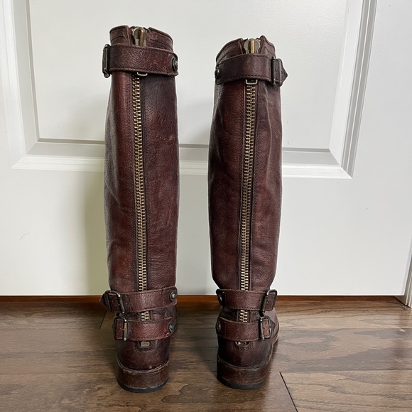 Frye Back Zipper Flat Riding Boot Never Worn